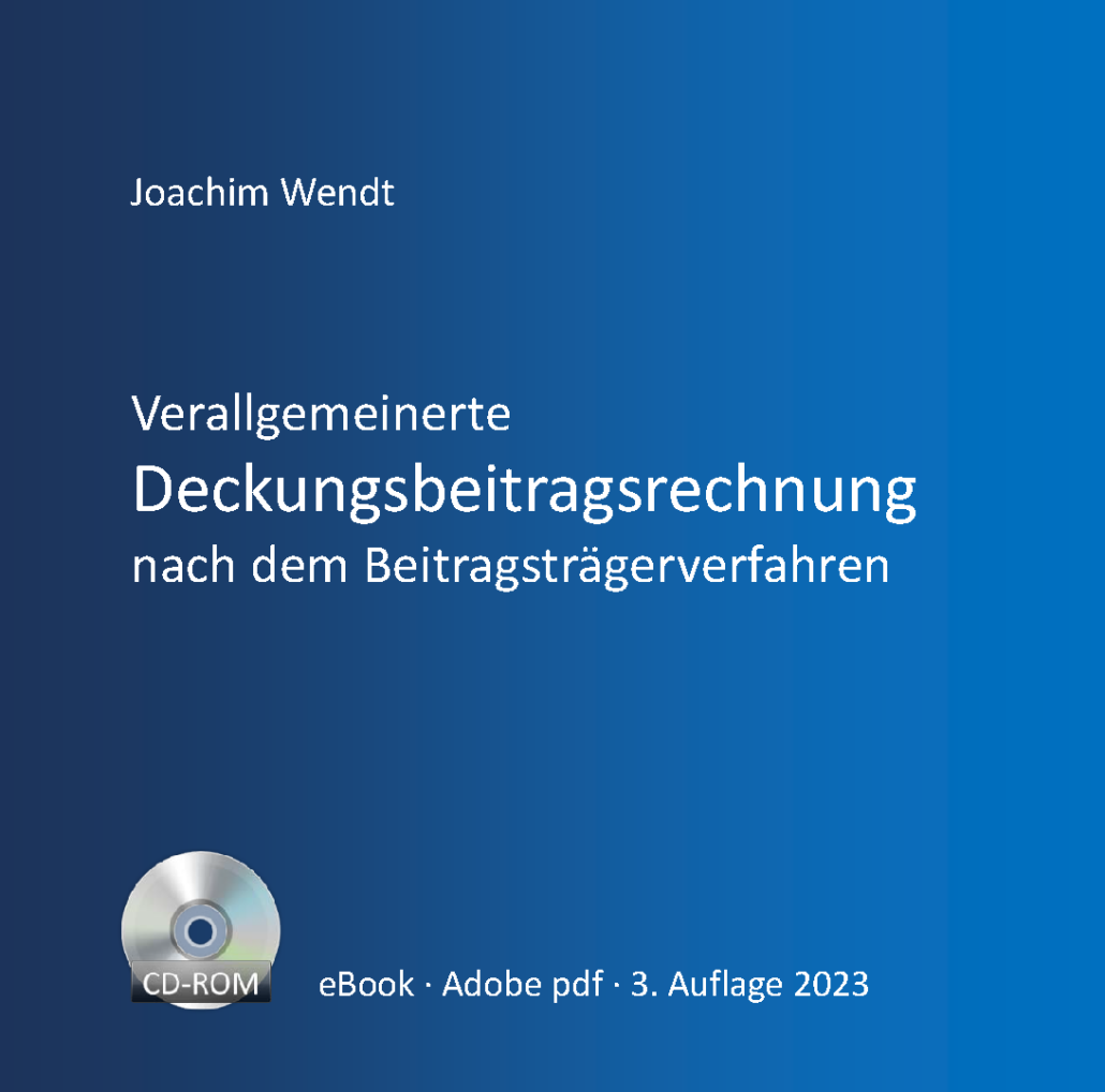 Deckungsbeitrag Beitragsträgerverfahren: Cover eBook (Adobe pdf)